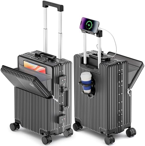 Amazon.com | Faqy Z Trunk Luggage, Hardside Large Checked Suitcase